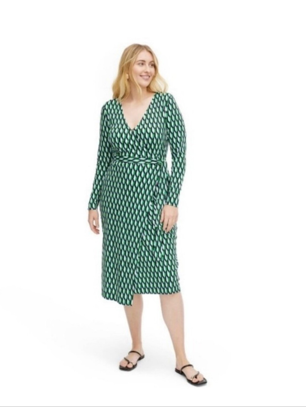 NWT Diane Von Fustenberg & Target Wrap Geometric Print Dress